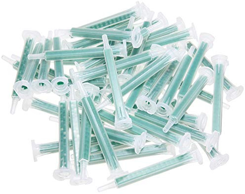 Weilan 21 Pcs 3.3 Inch Epoxy Mixing Nozzle Tip for Adhesive Gun Applicator Static Mixer Plastic Resin Mixing Tip