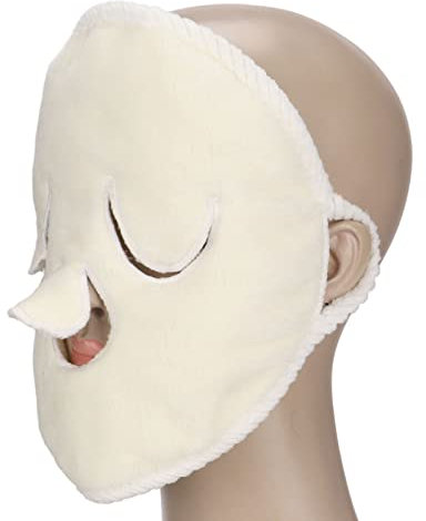 Hot Compress Towel Gesichtsmaske, Wiederverwendbar Heiß & Kalt, Facial Steamer für Migräne Erleichterung, Kühlbrille & Augenmaske, Spa Wellness Pflege für Gesicht