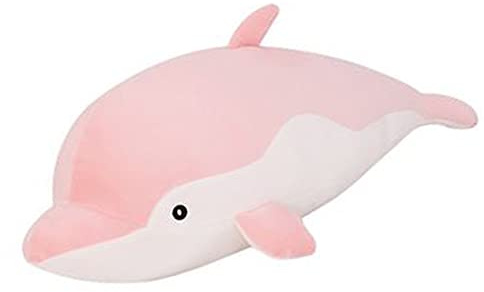 OUKEYI Dolphin Plush Hugging Pillow, Soft Large Dolphins Stuffed Animal Toy Doll Gifts. | Perfect for Play Sleep... | Baby Toys (Pink) (25)