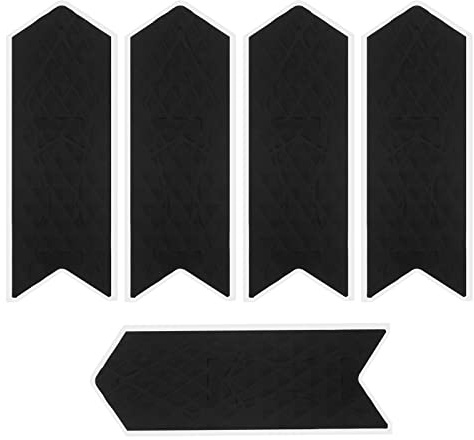 ECSiNG 5PCS Bike Frame Guard Protecter Bicycle Chainstay Protection Sticker Silicone Anti Scratch Frame Pad Waterproof Mountain Bike Frame Decor Black 100x35mm