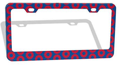 Phish Circles Car License Plate Frames for Men Women Metal Frames Funny Cars Plates