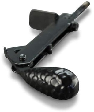 BRESKO 1-10 Stück Fensterladenhalter Feststeller Klappladenhalter Ladenhalter Fensterladen Halter Fensterladenfeststeller Beschlag Fenster (Schwarz Tannenzapfen mit verstellbaren Anschlag, 4)