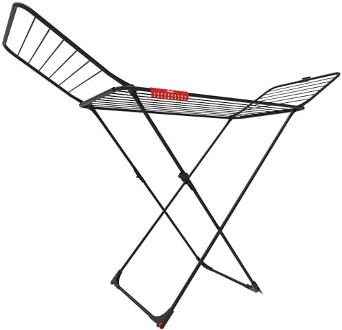 Vileda Stendibiancheria Extra Ultimate | Fili antipiega XXL per ridurre i segni sul bucato | 20 metri di spazio di stenditura | Ruote per il trasporto | Supporto extra per piccoli capi | Gambe a X