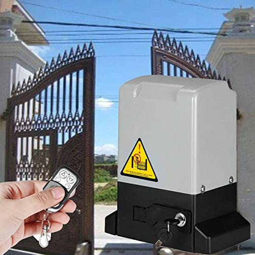 SFSLBFB Abridor automático de Puerta corredera con Dos Controles remotos Sensor de fotocélula infrarroja Operador de Puerta eléctrica Kit Completo,370W#800kgdoor