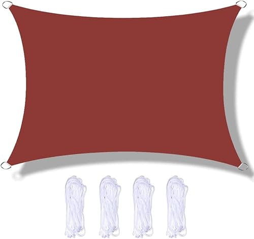 Toldo rectangular impermeable resistente a los rayos UV de 1,8 m x 2 m para patio, jardín, restaurante, patio, cochera, toldo parasol