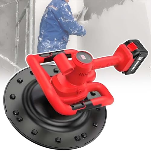 Lucidatrice per pareti di cemento, elettrica senza fili con potenza di 37500 mAh, 9 velocità regolabili per una cazzuola efficiente della malta cementizia