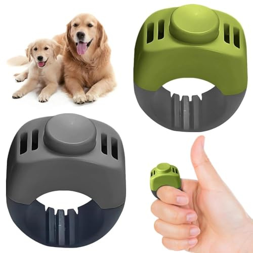 huoanpo 2X Klicker Hund 19mm/21mm, Finger Clicker für Hund und Katze