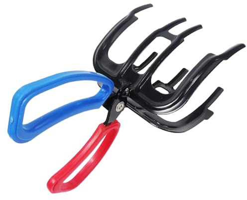 Pinza per artigli da pesce, multifunzione, antiscivolo, morsetto di controllo in metallo, pinze da pesca a 2/3 denti, pinza, pinza per il controllo degli attrezzi
