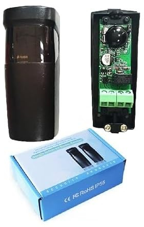 Fotocellule cancello automatico Universale ORIENTABILE 180° a 60° Coppia sensori inflarossi per esterno IP55 e interno automatismi, Allarme, Porte, Finestre, Cancelli, Garage e Barriere AC/DC 12-24V