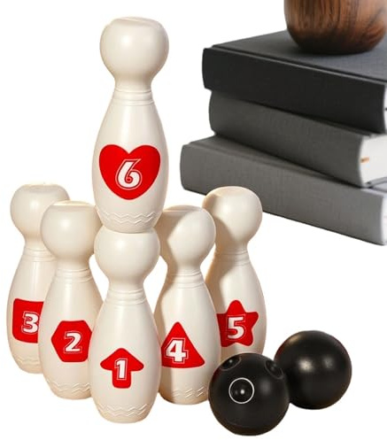 Bowlingspel för barn, roligt lätt spel, bowlingboll leksak för pojkar, flickor, tonåringar, trädgård, innergård, parker, innergård, stränder, bakgårdar,