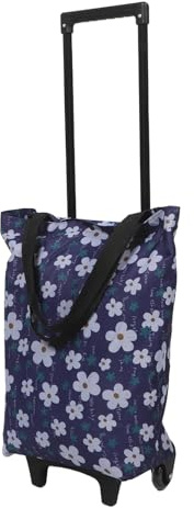 ibasenice Carrello per le Scale della Pieghevole Leggero con Ruote Tessuto Oxford Blu Resistente, per Outdoor e Appartamento