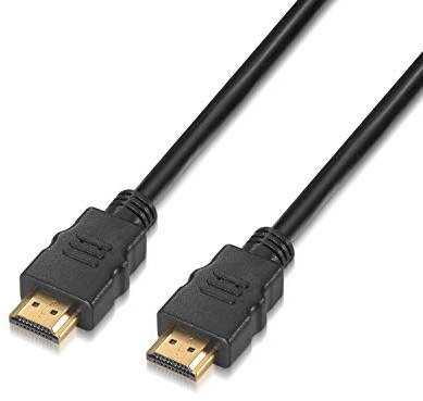 AISENS A120-0118 - Cable HDMI 2.0 con Ethernet (0.5 m, HDR, 60Hz, 18Gbps, Ultra HD, para Pantalla/TV de 4K), Color Negro