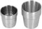 2 pezzi Tazza in Acciaio Inox, tazze da caffè in acciaio inox a doppia parete spessa, infrangibili tazze da campeggio, Bicchiere Impilabile per Birra e Cocktail Per Viaggi, Campeggio(180 ml + 300 ml)