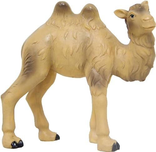 FADEDA Kamel, unga djur/höjd: 9 cm/handmålad/detaljerade krubbfigurer – julbord, dekoration, krubbtillbehör