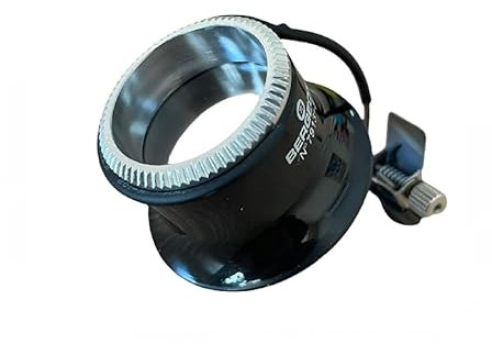 Bergeon 7913-3.5 Brillen-Uhrmacherlupe mit Clip, 2,8-fach, Schwarz