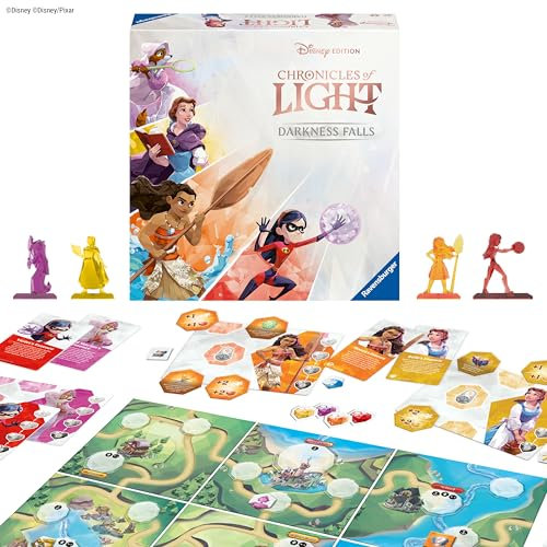 Ravensburger Disney Chronicles of Light - Darkness Falls - Immersive Strategy Board Games for Families, Adults and Kids Age 8 Years Up - 2 to 4 Players - 2024