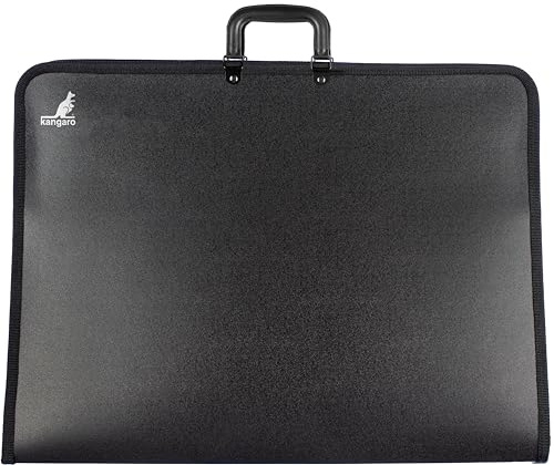 Zeichenmappe Kangaro A2 schwarz mit griff