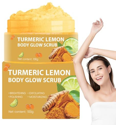 Gommage Corporel Voyage | Soin Hydratant 100g | Éclaircissant Nettoyant pour le Corps, Mains Visage Pieds Sous Les Bras et Soins Spa Maison Sous La Douche