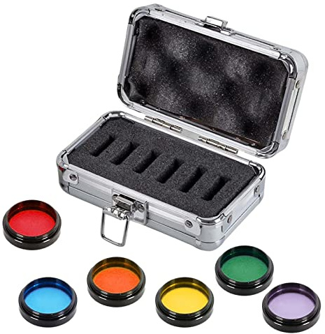 Juego de filtros telescópicos de 6 colores para accesorios de repuesto de ocular de telescopio