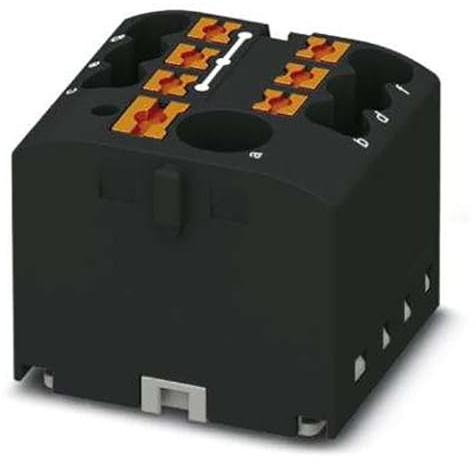 PHOENIX CONTACT PTFIX 6/6X2.5 BK Distribution Block, Basic Terminal with Feed, 450 V, 24 A, Number of Connections 7, Cross Section 0.14 mm² - 4 mm²
