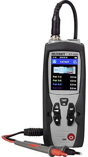 Kabeltester VC-9199620 VOLTCRAFT KT-600 Netzwerk