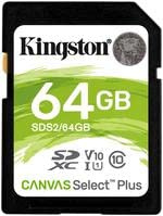 Kingston SDS2/64GB, 64Gb 100Mbps SD Memory Card