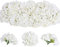 Tifuly 12 Stück künstliche Hortensien Köpfe mit Stielen, Flauschige große Rispenhortensie gefälschte Blumen für DIY Blumenarrangements, Hochzeitsfeier Home Office Dekor, Herzstück(Weiß)