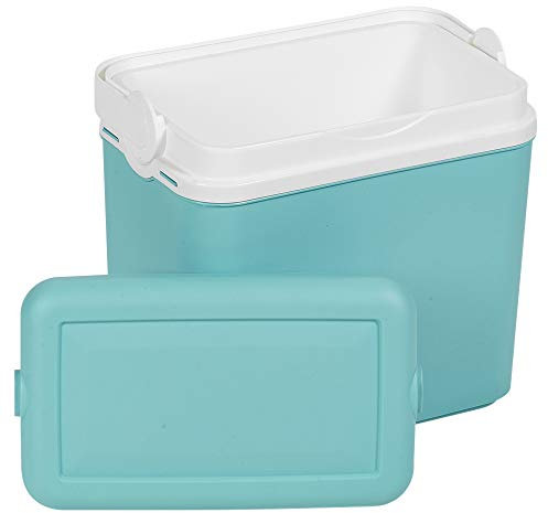 URBNLIVING Große blaue Kühlboxen mit Tragegriffen und Deckel, 10 Liter.