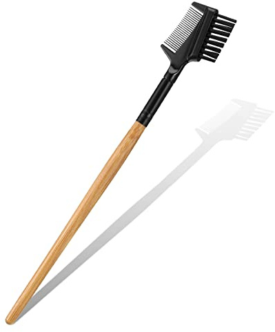 Eyebrow Comb Eyelash Brush Comb with Handle Double Sided Brow Brush for Women Makeup Cosmetic Tools