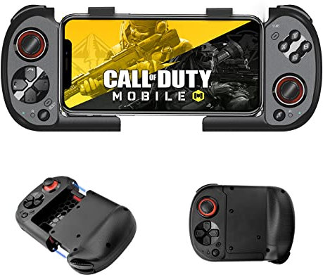 Gaming Controller for iPhone/Android, Megadream MFi Wireless Portable One-Handed Bluetooth Gamepad Joystick for iOS/iPhone 14/13/12/11, for Samsung Galaxy, Nokia, OPPO, Direct Play (Blcak)