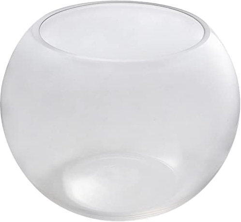 Round Glass Fish Bowl Transparent Small Fish Tank for Desktop Decoration for Goldfish Hydroponics Micro Landscapes High Clarity Aquarium for Home Office Use