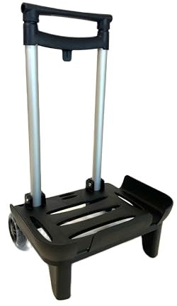 Devesa Chariot pour Sacs à Dos Scolaires – Noir – Léger, Pliable et Résistant, avec Base Protectrice et Grand Plateau, Roues Silencieuses et Design Ergonomique pour Éviter le Mal de Dos - D203