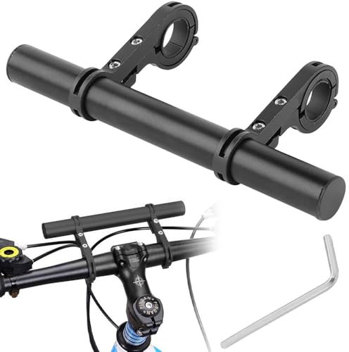 Fahrradlenker Erweiterung, Lenkererweiterung Fahrrad 20CM Fahrradlenker Verlängerung mit Schraubendreher Aluminiumlegierung für Taschenlampe Kamera Smartphones GPS-Geräte