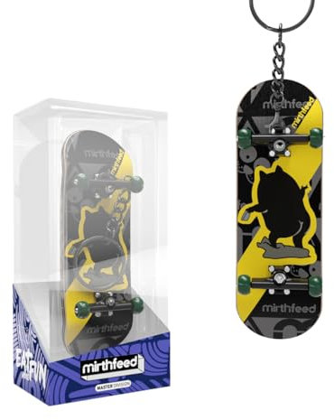 BIGH Fingerboard Porte-clés - Skateboard pour doigt en Bois Naturel d'érable - Fingerboard Professionnel - Finger Skate - Patin Doigt - Jouet Cadeau