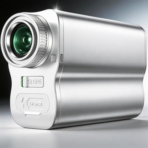 1200 Yards Golf Range Finder with External Slope Switch, Magnetic Aviation Aluminum Body, 7X Magnification Laser Rangefinder for Golf & Hunting, USGA Tournament Legal, USB-C Rechargeable & 0.5S Lock