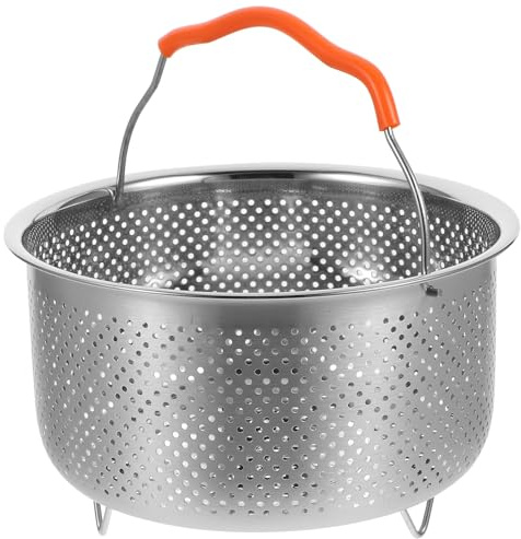 jojofuny Panier Vapeur en Acier Inoxydable 2L pour Cuiseur à Riz Électrique Insert Pratique et Réutilisable Cuisson Homogène pour Légumes Poisson et Fruits de Mer Accessoire Vapeur