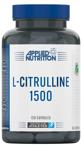 Applied Nutrition L-Citrulline 1500-1500mg – L-Citrulline Per Serving, Citrulline Capsules for Muscle Pump, Muscle Recovery Supplement, Increases Levels of L-Arginine and Nitric Oxide – 60 Servings