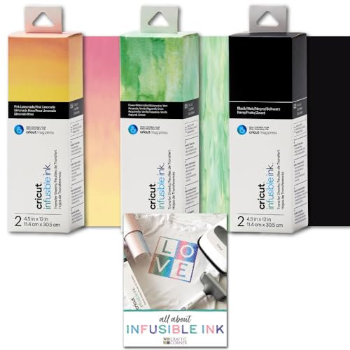 Cricut Infusible Ink Transfer Sheets Bundle - Sublimation Transfer Paper for Cricut Mug Press, Heat Press Machine, T-Shirts, Totes, Mugs; Watercolor Heat Transfer Sheets