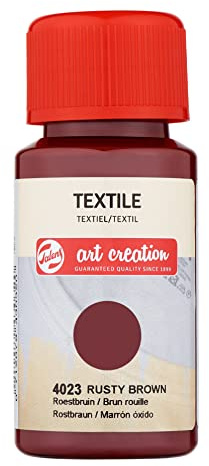 Talens Art Creation Textile Farbe - 50 ml Rusty Braun 4023 - Stoffmalfarbe für helle Stoffe - DIY Textile Projekte