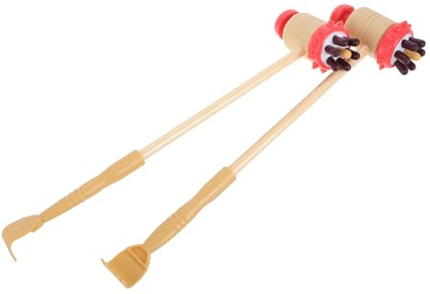 Holibanna 2piezas Masajeador De Cuentas Martillo De Masaje Para Golpear La Espalda Masajeador De Espalda Manual Para Masaje De Hombros y Muslos Casa o Gimnasio