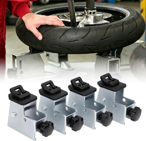 Kensbro motorcykeldäck adapter 4 delar, däckväxlare adapter av stål