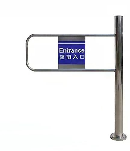 Puerta batiente de acero inoxidable de 90° de una sola dirección, cierre automático, dispositivo de entrada y salida para uso comercial y oficina en casa