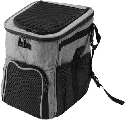 Hundefahrradkorb, Geräumiger, Wasserdichter Haustierträger-, Leicht zu Reinigen für Reisen Im Freien (Grey)