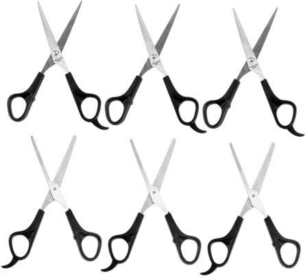 BELLIFFY 6pezzi Forbici Per Inossidabile Forbici Dritti Per Uso Domestico e Professionale Adattper Famiglie e Animali Domestici