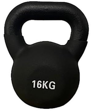 Neoprene Kettlebell, 16kg, Black