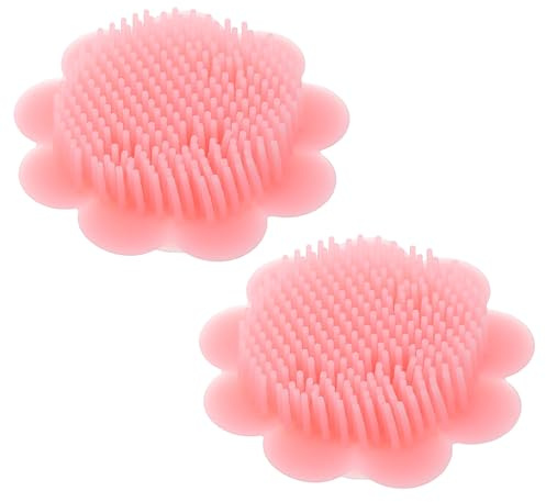 CALLARON 2pièces Brosses De Bain Silicone Pour Brosse à Cheveux Et Chevelu Doux Et Sûr Pour Nés Nettoyant Pour Bains Maison