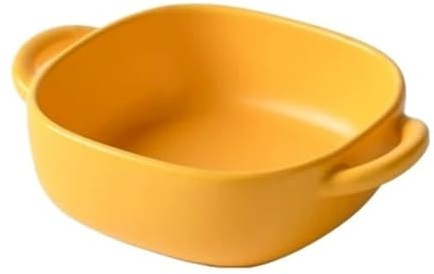 gratängform Keramisk Bakform Med Handtag Ugn Användning(Yellow,Små)