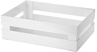 Guzzini Tidy&Store Kitchen Active Design Cassetta Grande Circle, 30.5 x 22.5 x 11.5 cm, Bianco (Re-Grey)