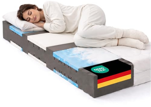 BeCo Vision Top Matratze 120x200 cm H2-7 Zonen Kaltschaummatratze - Stiftung Warentest GUT (2020) - ergonomisch für Seiten- & Rückenschläfer mit 22 cm Höhe - Oeko-TEX - Made in Germany