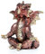 mtb more energy Deko Drachen Figur ''Inspiration'' - Höhe 8 cm - süßer Drache in Yoga Pose - Rot - Dekoration Fantasy Geschenk